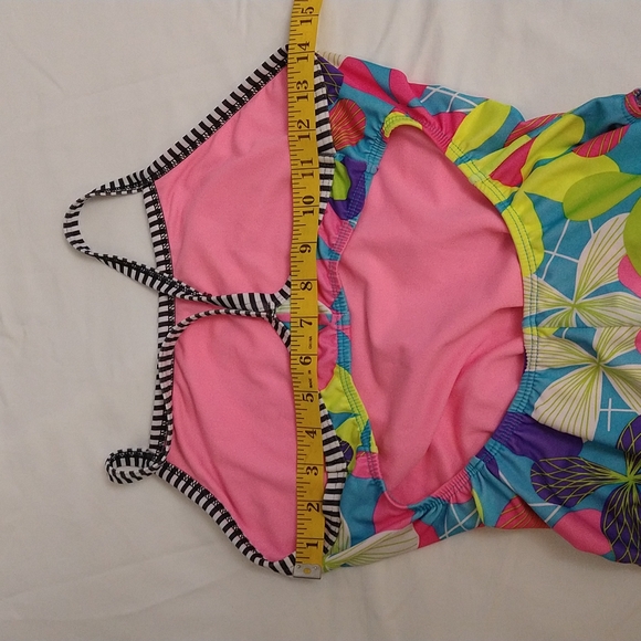 Swimsuit colorful flowered one piece - Picture 12 of 14